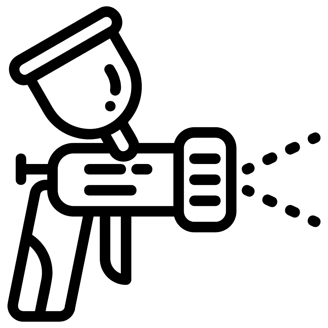 Boyahane, Kimyasal spreyleme